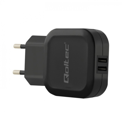 Qoltec Charger 12W | 5V | 2.4A | 2xUSB