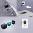AUKEY Mini wall charger PA-Y20S Black 1xUSB-C 20W PD Power Delivery