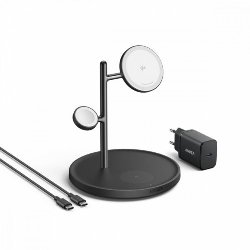 Anker MagGo 3-in-1 Stand 15W Qi2 black