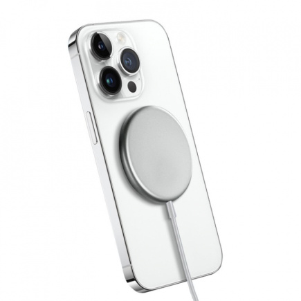 CRONG Aluminium inductive charger silver