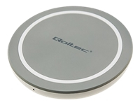 QOLTEC 51840 Qoltec Induction Wireless Charger RING Qualcomm QuickCharge 3.0 10W grey