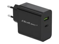 QOLTEC 51717 Charger 42W 5-20V 2.25-3A USB type C PD USB Black