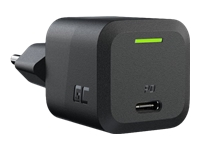 GREEN CELL Charger USB-C GaN GC PowerGaN 33W PD 3.0 QC 3.0 1x USB-C black