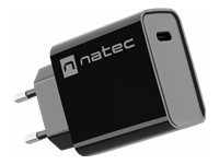 NATEC USB Charger Ribera USB-C 20W Power Delivery black