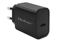 QOLTEC 52376 Super Quick PD charger USB-C 20W 5-12V 1.67-3A Black