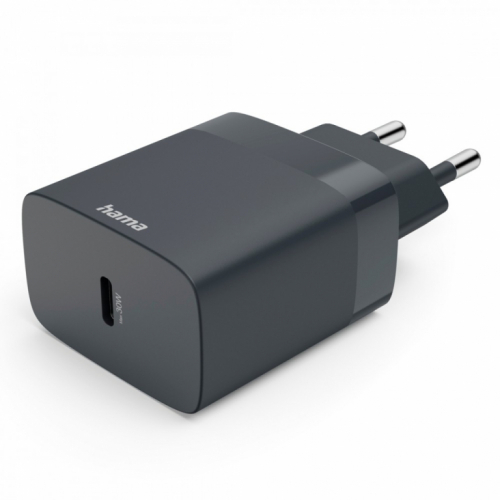 Hama fast charger USB-C PD 30w anthracite