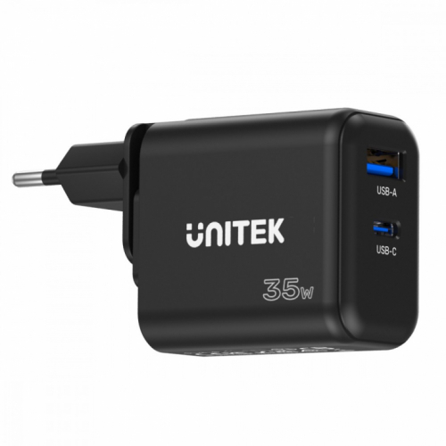 Unitek Wall Charger GaN PD 35W USB-C + USB-A