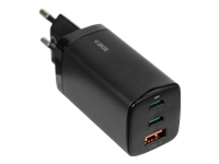 IBOX C-65 PD65W UNIVERSAL CHARGER GaN USB-C CABLE BLACK