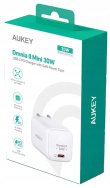 AUKEY Wall Charger PA-B1L White Omnia II Mini1xUSB-C PowerDelivery 30W 5A