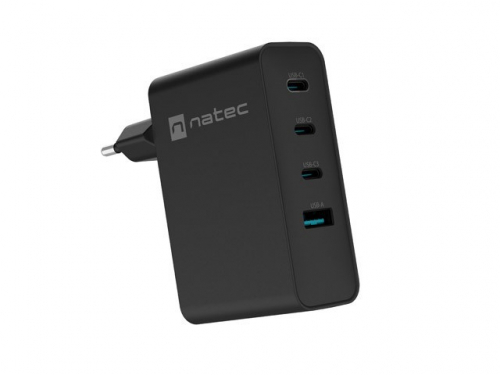 Natec USB Charger Ribera GAN 3xUSBC + USBA 100W