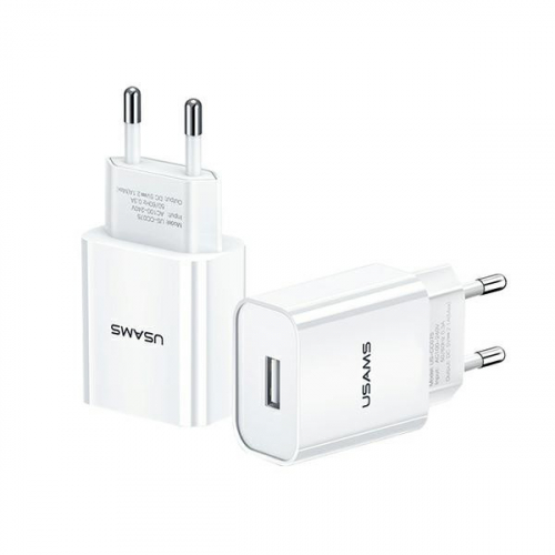 USAMS Charger T18 1xUSB-A Fast charging 2.1A