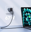 AUKEY PA-B6U OmniaMix II GaN 3xUSB (2xUSB C + 1xUSB A) 67W QC PD AFC SCP PPS UFCS