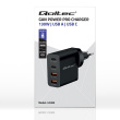 Qoltec GaN POWER PRO charger 2xUSB C, 2xUSB, 130W