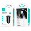USAMS Car Charger 2xUSB 2,4A Black