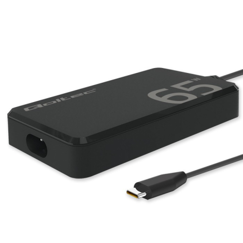 Qoltec Charger 65W PD 5V 20V 3.25A USB C 3.1
