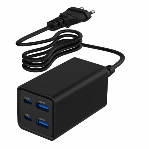 RGER USB UNIVERSAL 4P 65W/TA-UC-2A2C-PD65-01-BK GEMBIRD