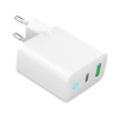 Gembird USB-A/USB-C Charger LED 20W PD QC3.0 White