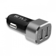 CRONG Car charger 2xUSB 2.4A aluminium