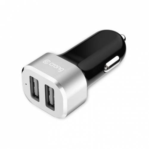 CRONG Car charger 2xUSB 2.4A aluminium
