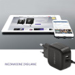 Qoltec Charger 17W | 5V | 3.4A | USB + USB typ C