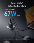 Anker Prime 735 67W 2xUSB-C 1xUSB-A Black