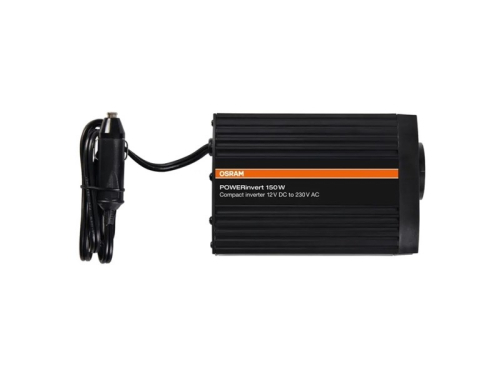 Inverter OEINVU150, operational power: 150 W, input voltage: 12 V, output voltage: 230 V USB - 104x156x51 mm