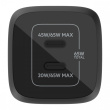 Belkin 65W DUAL USB-C GAN WALL PPS black