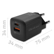 Qoltec GaN ULTRA 35W charger 5V 20V, 2.25A 3A, USB C 889620