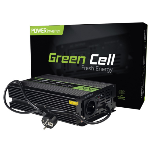 Green Cell INV07 power adapter/inverter Auto 300 W Black WLONONWCRAIZ3