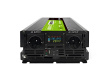 Green Cell Przetwornica napicia PowerInverter LCD 24 V 3000W/60000W Przetwornica samochodowa z wywietlaczem - czysty sinus power adapter/inverter Auto Black