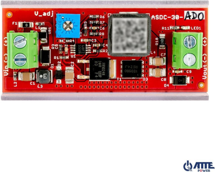 Adjustable step-down converter 3...12V ATTE ASDC-30-AD0-OF