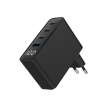 Gembird Universal charger 100W GaN 1xUSB-A 3xUSB-C fast charger LCD black