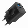Gembird USB-A USB-C charger 20W PowerDelivery Quick Charge 3.0, black