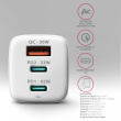 Axagon ACU-DPQ65W mobile device charger Mobiiltelefon, Netbook, Laptop, Smartphone, Smartwatch, Tablet, Universal White AC Fast charging Indoor