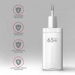 Axagon ACU-DPQ65W mobile device charger Mobiiltelefon, Netbook, Laptop, Smartphone, Smartwatch, Tablet, Universal White AC Fast charging Indoor