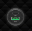 Unitek P1400A Car charger 38W USB-A USB-C QC 3.0