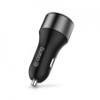 CRONG Car charger USB-C PD 45W + USB QC 3.0 18W black