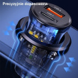 USAMS Car charger 30W 1xUSB+1 1xUSB-C Fast charge