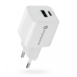 everActive PHONE CHARGER GAN 1X US B, 1X USB-C 20W WHITE