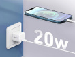 AUKEY Mini charger PA-F5 OEM White 1xUSB-C 20W PD Power Delivery