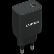 CANYON H-20, PD 20W Input: 100V-240V, Output: 1 port charge: USB-C:PD 20W (5V3A/9V2.22A/12V1.67A) , Eu plug, Over- Voltage ,  over-heated, over-current and short circuit protection Compliant with CE RoHs,ERP. Size: 80*42.3*30mm, 55g, Black