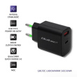 Qoltec Charger 18W 5-12V, 1.5-3A, USB C