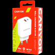CANYON H-20-04, PD 20W/QC3.0 18W WALL Charger with 1-USB A+ 1-USB-C   Input: 100V-240V, Output: 1 port charge: USB-C:PD 20W (5V3A/9V2.22A/12V1.67A) , USB-A:QC3.0 18W (5V3A/9V2.0A/12V1.5A), 2 port charge: common charge,  total 5V, 3A, Eu plug  , Over-