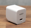 AUKEY Mini mains charger PA-Y20S White 1xUSB-C 20W PD Power Delivery