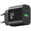 USAMS Charger 30W 1xUSB-C 1xUSB-A Fast Charging