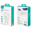 USAMS Charger 30W 1xUSB-C 1xUSB-A Fast charging w