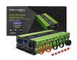 Qoltec Monolith Voltage Converter | Charging the battery | UPS | 2000W | 4000W |12V to 230V |Pure Sine | LCD Black-green