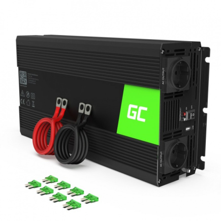 Green Cell INV19 power adapter/inverter Auto 1500 W Must