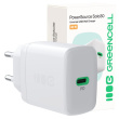 Green Cell USB wall cha rger 30W 1x USB-C Valge