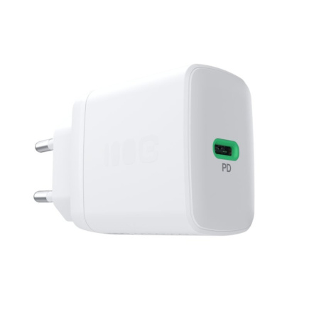 Green Cell USB wall cha rger 30W 1x USB-C Valge